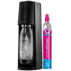 Comparateur de prix : Machine à soda SODASTREAM Terra Noire pack 2 bouteilles + 1 recharge