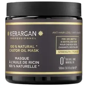Comparateur de prix : Kerargan Anti-Chute Masque à l'Huile de Ricin 500ml