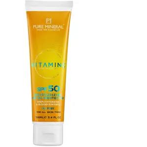 Pure Mineral - Protecteur Hydratant Visage SPF50 - Minéraux Mer Morte,... pas cher
