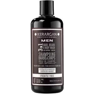 Kerargan - Kerargan - Shampoing Fortifiant 3en1 à l'Huile de Chanvre - 500ml unisexVendu paramazon