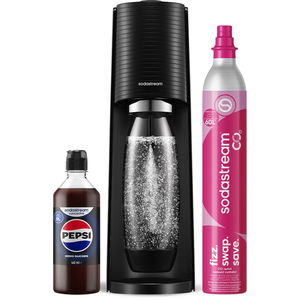 SODASTREAM Machine à eau pétillante Terra Noire + 1 bouteille + 1 CO2 + 1 concent... pas cher