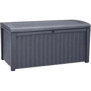 Keter Coffre de jardin résine - 416 litres - anthracite - 130 x 70 x 63cm pas cher