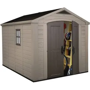 Comparateur de prix : Keter Abri de jardin en résine - 8,5m2 - style chalet - traité anti-UV