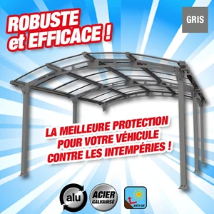 Comparateur de prix : CANOPIA BY PALRAM Carport aluminium Arcadia 5000