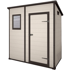 Keter - Abri de jardin en résine manor Pent 6x4 Beige pas cher