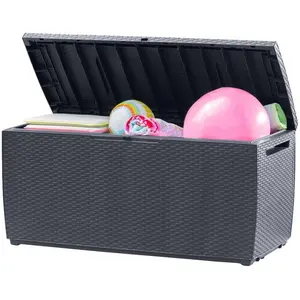 Comparateur de prix : Keter Boîte de rangement de jardin Capri 302 L Anthracite 404253