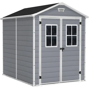 Comparateur de prix : Keter Abri jardin résine "Premium 86 DD"  4,40m²  186 x 237 x 227 cm GrisBlanc