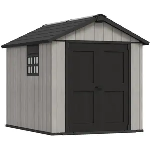 Comparateur de prix : Keter Abri de jardin en résine - 6,57 m² - double porte - traité anti-UV