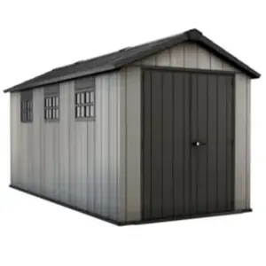 Abri de jardin OAKLAND 7511 en résine - KETER - gris et noir - 7,2 m² pas cher