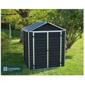 CANOPIA BY PALRAM Abri de jardin Skylight 154 x 185 cm Gris foncé pas cher