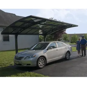 Comparateur de prix : Palram   Canopia - Carport Arizona Breeze 2.9x4.95 Gris anthracite