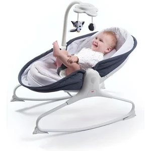 Comparateur de prix : Tiny Love Rocker Napper Transat Bebe 3 en 1 Balancelle et Berceau, avec arche Musicale, Blue Jean