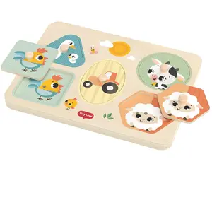 Mon Premier Puzzle en bois Musical Farmers pas cher