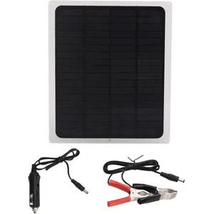 Panneau Solaire Monocristallin 12V 10W tanche et Portable avec Clips p...Vendu parcdiscount