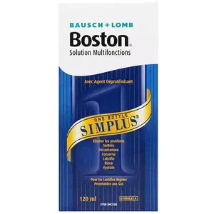 Comparateur de prix : Bausch + Lomb Boston solution multionctions simplus lentilles rigides flacon 120ml