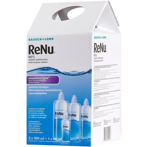 Comparateur de prix : Bausch + Lomb ReNu MPS Solution Multifonctions Lot