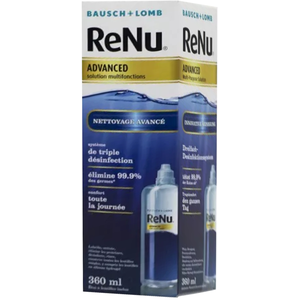 Comparateur de prix : Bausch & Lomb Renu Advanced Solution Lentilles Multifonctions 360ml