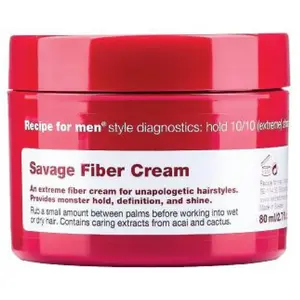 Comparateur de prix : Recipe For Men Crème Fibre Coiffante Tenue Extrème 