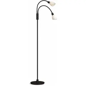 Lampadaire noir Cut double - Herstal pas cher