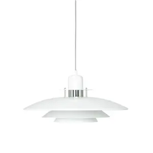 Suspension en métal blanc et support métal Primus I - Belid