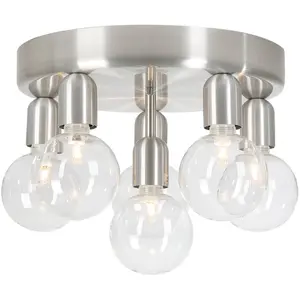Plafonnier en métal silver 32 cm Regal - Belid