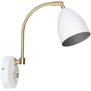 Applique avec prise en laiton et métal blanc Deluxe - BelidVendu parmanomano
