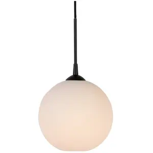 Suspension en verre noir 25 cm Capo - Belid