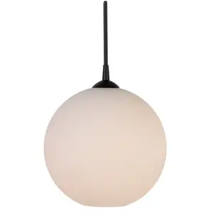 Suspension en verre noir 30 cm Capo - Belid pas cher