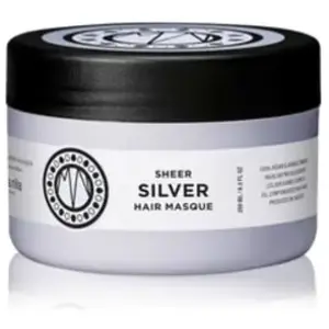 Comparateur de prix : Maria Nila Sheer Silver, Masque Capillaire, 250 ml, Neutralise les Tons Dorés, Pigments Violets pour une Teinte Froide, 100% Végan & Sans Sulfate/Parabène