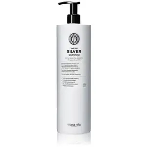 Comparateur de prix : Maria Nila Sheer Silver, Shampoing 1000 ml, Neutralise les Tons Dorés, Pigments Violets pour une Teinte Froide, 100% Végan & Sans Sulfate/Parabène