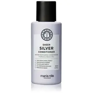 Maria Nila Sheer Silver, Après-shampoing 100 ml, Neutralise les Tons Dorés, Pigments Violets pour une Teinte Froide, 100% Végan & Sans Sulfate/Parabène pas cher