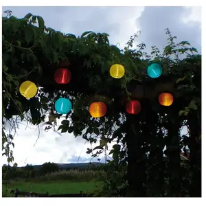 Comparateur de prix : STAR TRADING Guirlande lumineuse solaire LED 10 lampes colorées