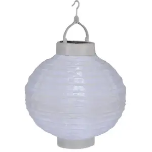 Comparateur de prix : STAR TRADING Lampion Solaire Led Jerrit 20 Cm, Blanc