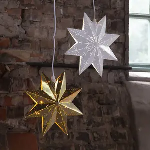 STAR TRADING Étoile Classic en métal, blancheVendu parluminaire