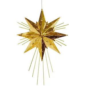 STAR TRADING Étoile Mini Luxe en métal, laitonVendu parluminaire