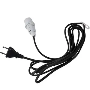 STAR TRADING Douille E14 Lacy avec câble, noir et blancVendu parluminaire