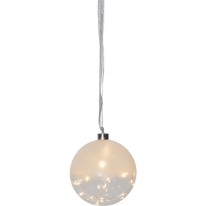 STAR TRADING Sphère déco LED Glow givrée/transparente Ø 15 cmVendu parluminaire