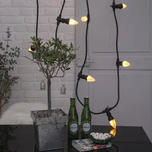Comparateur de prix : STAR TRADING Ampoule bougie LED E14 Flame lamp 1.800K
