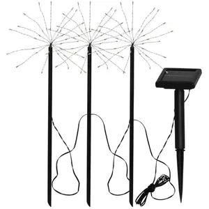 Comparateur de prix : STAR TRADING Lampe solaire LED Firework en lot avec piquets