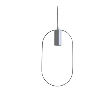STAR TRADING Suspension déco Shape avec ovale, argentée