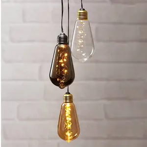 STAR TRADING Lampe déco LED Glow vintage avec minuteur, fuméeVendu parluminaire