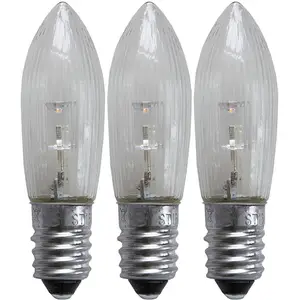 STAR TRADING Ampoule de rechange à LED E10 0,2W 2.100K pack de 3 pas cher