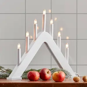 STAR TRADING Chandelier au design moderne Jarve blanc pas cher
