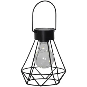 STAR TRADING Lanterne déco solaire LED Eddy avec abat-jour cageVendu paramazon