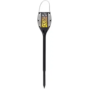 STAR TRADING Lampe solaire LED Flame, trois options d'utilisation, 42 cmVendu parluminaire