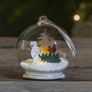 STAR TRADING Lampe LED Forest Friends, ours blanc avec arbreVendu parluminaire