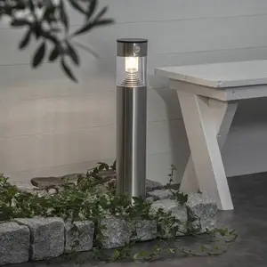 Comparateur de prix : Star lanterne solaire à led « marbella » en acier inoxydable - 1 w led
