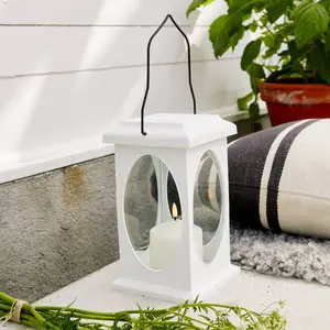 STAR TRADING Lampe décorative Flamme forme de lanterne, blancheVendu parluminaire
