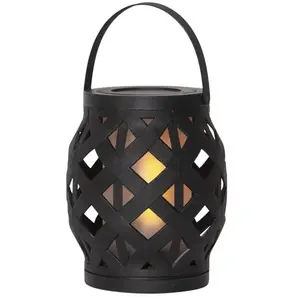 Comparateur de prix : STAR TRADING Lanterne LED Flame Lantern, noire, hauteur 16 cm