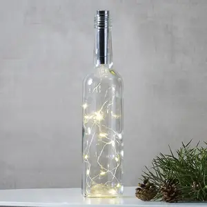 STAR TRADING Guirlande pour bouteilles Dew Drops 75 cm argentée pas cher